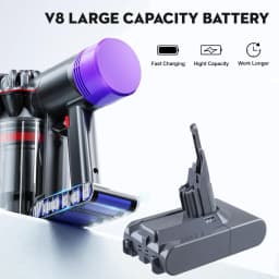1/2/4Pack 6.4Ah V8 Li-on Replace for Dyson V8 Battery Absolute Cord-Free Vacuum Handheld Vacuum Cleaner Dyson 21.6V Battery Pin