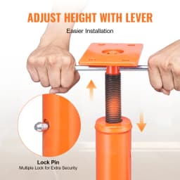 SucceBuy House Floor Jack Adjustable Support Beam Basement Jack Post Pole for Leveling Lift Steel Telescoping Jack Support