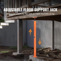 SucceBuy House Floor Jack Adjustable Support Beam Basement Jack Post Pole for Leveling Lift Steel Telescoping Jack Support