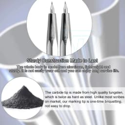 145mm 2PCS NEW Tungsten Carbide Scribing Pen Tip Steel Scriber Scribe Marker A