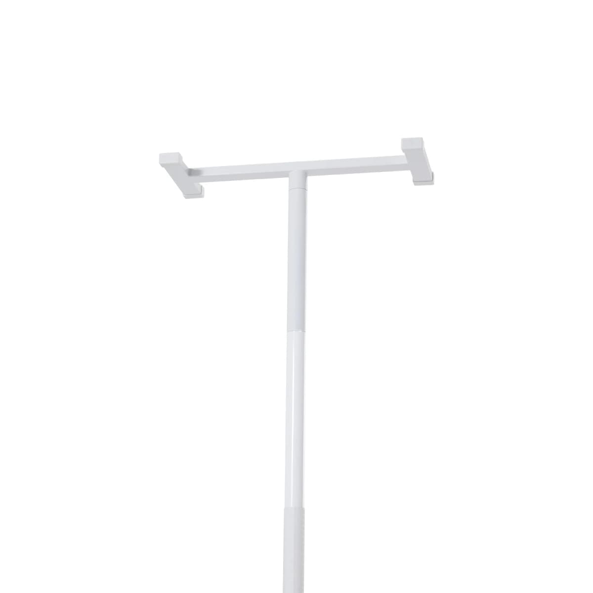 SucceBuy Floor-to-Ceiling Transfer Pole Tension Mounted Bathroom Grab Bar with Anti-Slip Curve Handle 300 Lbs Capacity White
