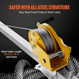 SucceBuy 2600 lbs Confined Space Tripod Kit Winch Confined Space Rescue Tripod Fall Protection for Traditional Confined