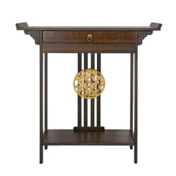 LUVODI Vintage Wood Console Table with Drawer Entryway Hallway Sofa Table for Living Room Storage