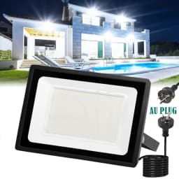 LED Flood Light 200W 300W 400W Outdoor Floodlights Lamp 220V-240V Cool White IP66 with AU Plug For Outdoor Wall Garden
