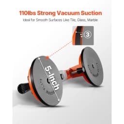 SucceBuy 2 Packs Stone Seam Joiner 180°Adjustable Seamless Seam Setter with 5 in Vacuum Suction Cups Installation Tool for Tile