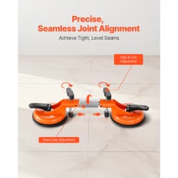 SucceBuy 2 Packs Stone Seam Joiner 180°Adjustable Seamless Seam Setter with 5 in Vacuum Suction Cups Installation Tool for Tile