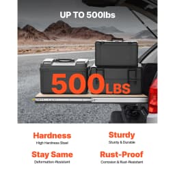 SucceBuy 1 Pair Full Extension Drawer Slides 500lbs Load Capacity Locking Drawer Slides Ball Bearing with Lock Side Mount Rail