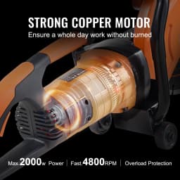 SucceBuy Electric Concrete Saw 9 in 1800 W 15A Motor Circular Saw Cutter with 3.5 in Cutting Depth Wet/Dry Disk Cutter for Stone