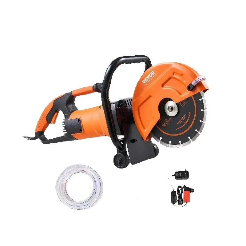 SucceBuy Electric Concrete Saw 9 in 1800 W 15A Motor Circular Saw Cutter with 3.5 in Cutting Depth Wet/Dry Disk Cutter for Stone