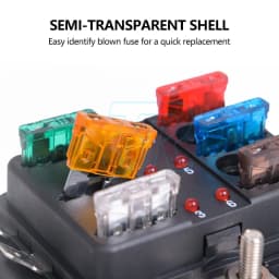 120 Standard Blade Auto Car Assorted Fuses Assortment Kits Sets 2A-35A With Box