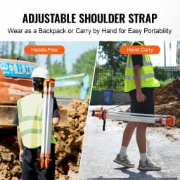 SucceBuy Laser Level Tripod Stand 5/8" Thread Mount 16.53-65.55 inch Height Adjustment Heavy Duty Survey Tripod for Construction