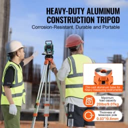 SucceBuy Laser Level Tripod Stand 5/8" Thread Mount 16.53-65.55 inch Height Adjustment Heavy Duty Survey Tripod for Construction