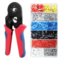 1301 Ferrule Bootlace Crimper Crimping kit 0.25-10mm² Wire Cord End Ratchet Tool