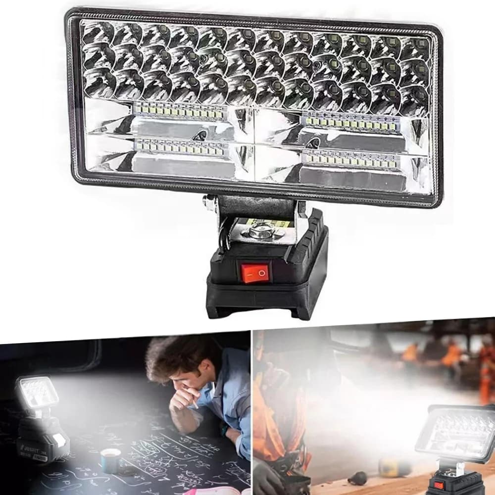 LED Work Light Flashlight Electric Torch Spotlight for Makita 18V Li-ion Battery