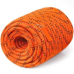 SucceBuy 220 ft Dual-Weave Polyester Rope 48-Strand Outdoor Accessories Emergency Cord for Camping Swinging Rappelling Rescue