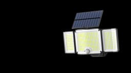 456 LEDs Solar Spotlight With Motion Sensor, Outdoor Flood Lamp, 3 Modes IP65 Garden Light , Courtyard Decorative Camping Lights