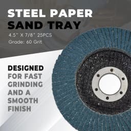 10-Pack Aluminum Oxide Sanding Discs 40-Grit 4.5''x7/8'' T29 Replacement for Grinding All Kinds of Non-Ferrous Metals Plastics
