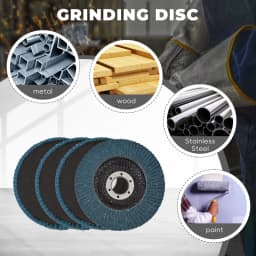 10-Pack Aluminum Oxide Sanding Discs 40-Grit 4.5''x7/8'' T29 Replacement for Grinding All Kinds of Non-Ferrous Metals Plastics