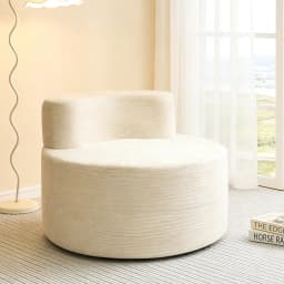 Compressed beanbag sofa, comfortable and skin-friendly chenille fabric, high-elasticity foam single sofa chair