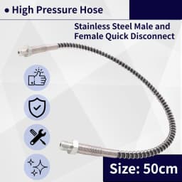 PCP Charging Hose 19.7Inch/50Cm High Pressure 63Mpa/9000PSI Remote Fill Whip Hose Extension
