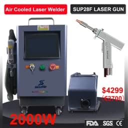 2000W Air Cooled Laser Welder 4 in 1 Strong Cutting Welding Cleaning for Metal Fiber Laser Welding Machine Solder Air Cooling