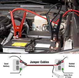 HORUSDY 6M 3000AMP Jumper Leads Long Surge Protection Car Boost Cables Alarm Indicator