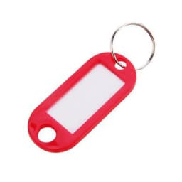 100PCS ABS Plastic Keyring Travel Luggage Tags Key Tags ID Tags Name Label Tag