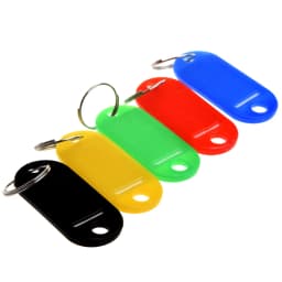 100PCS ABS Plastic Keyring Travel Luggage Tags Key Tags ID Tags Name Label Tag