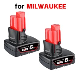 VANON 1/2/4Pack M12 5.0Ah 12V Replace for Milwaukee MWL1803 48-11-2401 48-11-2402 48-11-2420 Cordless Power Tools Battery pin