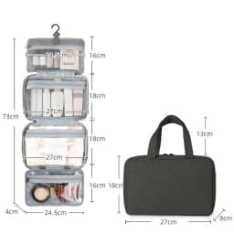 Travel Large Organizer Toiletry Bag Makeup Cosmetic Case Hanging Hook
