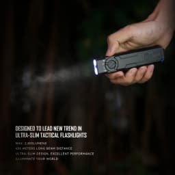 IMALENT GR35 Rechargeable EDC Flat Flashlight with Type-C Charging Case (White LED Combo 2800 Lumen Portable Light) for Camping