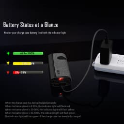 IMALENT GR35 Rechargeable EDC Flat Flashlight with Type-C Charging Case (White LED Combo 2800 Lumen Portable Light) for Camping