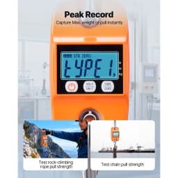 SucceBuy 880 lbs/400 kg Digital Crane Scale Handheld Hanging Scale with LCD Display 0.2 lbs Division for Farm Hunting Fishing