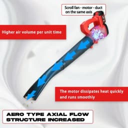 2800W 21V Cordless Leaf Blower Handheld 6-speed Garden Cleaner Tool with Battery