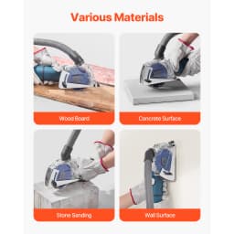 SucceBuy Cutting Dust Shroud for Angle Grinders Universal 4-5 in Angle with 6 Clamping Washers & 5 in Diamond Grinding Cup Wheel