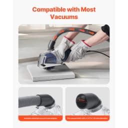 SucceBuy Cutting Dust Shroud for Angle Grinders Universal 4-5 in Angle with 6 Clamping Washers & 5 in Diamond Grinding Cup Wheel