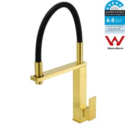 **Sydney Stock** KYLINS Brushed Gold Gun Metal Black Nickel Pull Down Out Kitchen Mixer Tap Sink Faucet WaterMark Wels