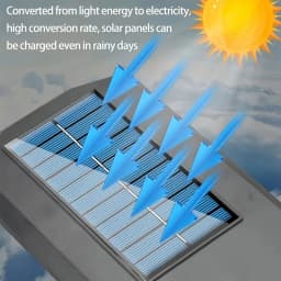 3000LM Super Bright Solar Outdoor Light, Motion Sensor Solar Light, 3 Lighting Modes, Equipped with 43 LED Beads, Security Wall