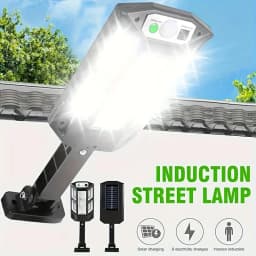 3000LM Super Bright Solar Outdoor Light, Motion Sensor Solar Light, 3 Lighting Modes, Equipped with 43 LED Beads, Security Wall