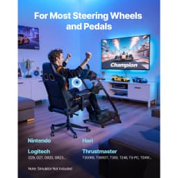 SucceBuy Racing Wheel Stand Adjustable Stand for Logitech G29 G27 G920 G923 Thrustmaster T300RS T300GT T248 TS-PC TSXW Cockpit