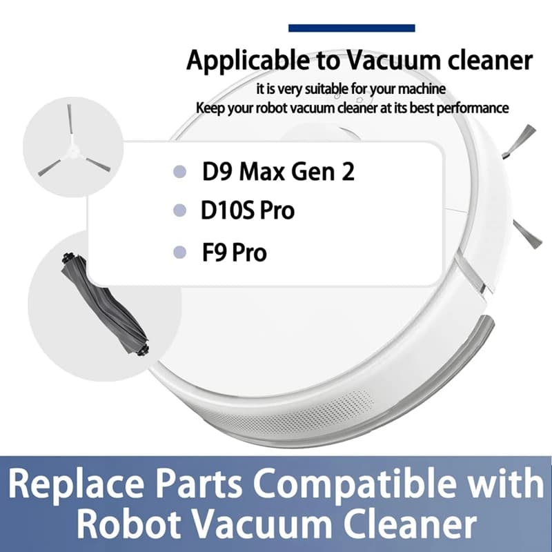 Replacement Kit Accessories For Dreame D9 Max Gen2 / D10S Pro / D10S Robot Vacuum Cleaner Parts