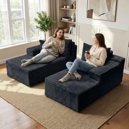 Space Saving Vacuum Sofa, Modern Modular Sectional Couch, Thick Foam Soft Cushion, No Tools Easy Assembly Living Room Furniture