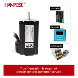 HANPOSE NEMA23 Stepper Motor 57x83mm 4.0A 2.6N.m 57EH83A4001+CL57 for CNC Milling Machine Closed Loop Stepper Motor