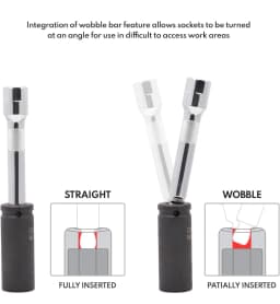 Wobble Extension Set, 9 PCS 1/4 3/8 1/2, Ratchet Extension Set, Socket Adapter