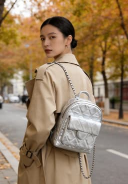 New Fashion Silver Backpack for Women Versatile Heart Pattern Student Shool Bags Trendy Travel Shopping Backpack For Girls