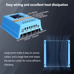 60A 80A 100A MPPT Solar Charge Controller 12V-48V Battery Intelligent Regulator