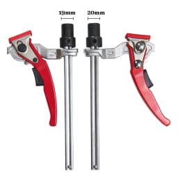 Allsome 2pc MFT Table Workbench Quick Ratchet Bench Dog Clamp 3/4 Inch(19mm) 20mm Dog Hole Clamp Hold Down Clamp for Woodworking