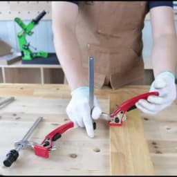 Allsome 2pc MFT Table Workbench Quick Ratchet Bench Dog Clamp 3/4 Inch(19mm) 20mm Dog Hole Clamp Hold Down Clamp for Woodworking