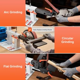 SucceBuy Belt Grinder Sander 72x 2-Inch Variable Speed Polisher 1500W Polishing Grinding Machine for Metalworking Knife Making