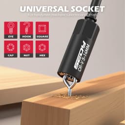 SEDY 41-Piece Premium 1/4" Drive Magnetic Impact Nut Driver Set Metric & SAE Standard & Deep with Socket Adapters